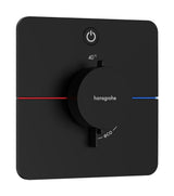 Hansgrohe HG ShowerSelect Comfort Q Thermostat Unterputz für 1 Verbraucher Mattschwarz, 15581670