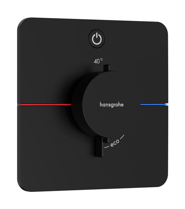 Hansgrohe HG ShowerSelect Comfort Q Thermostat Unterputz für 1 Verbraucher Mattschwarz, 15581670