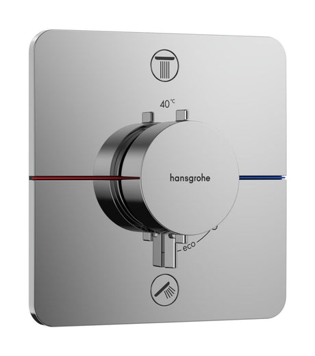 Hansgrohe HG ShowerSelect Comfort Q Thermostat Unterputz für 2 Verbraucher Chrom, 15583000