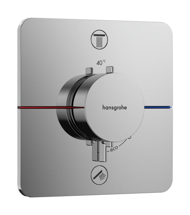 Hansgrohe HG ShowerSelect Comfort Q Thermostat Unterputz für 2 Verbraucher Chrom, 15583000