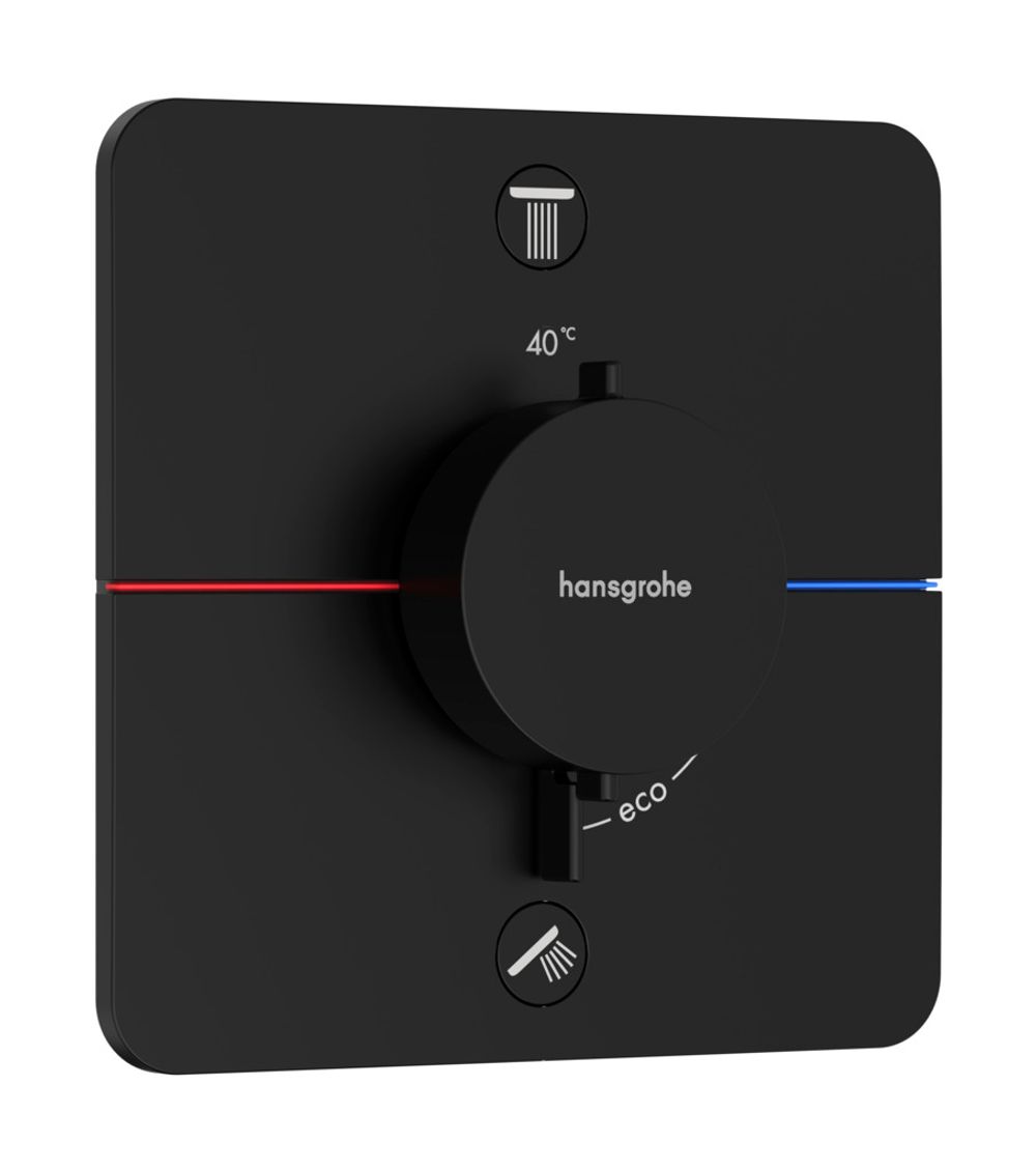 Hansgrohe HG ShowerSelect Comfort Q Thermostat Unterputz für 2 Verbraucher Mattschwarz, 15583670