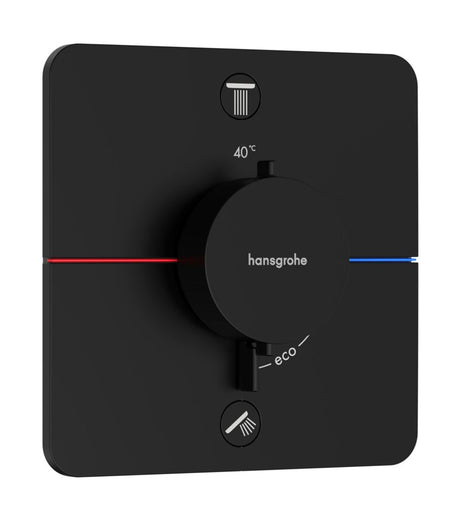 Hansgrohe HG ShowerSelect Comfort Q Thermostat Unterputz für 2 Verbraucher Mattschwarz, 15583670