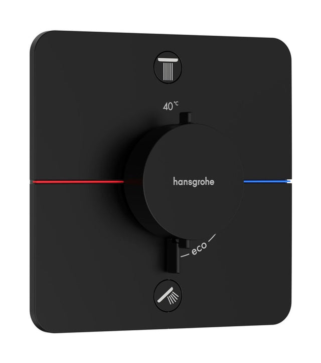 Hansgrohe HG ShowerSelect Comfort Q Thermostat Unterputz für 2 Verbraucher Mattschwarz, 15583670