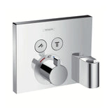 hansgrohe ShowerSelect Thermostat Unterputz für 2 Verbraucher mit Schlauchanschluss und Brausehalter Chrom, 15765000