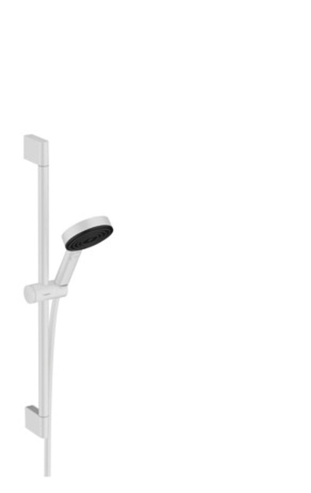 hansgrohe Pulsify Select S Brauseset 105 3jet Relaxation mit Brausestange 65 cm Mattweiß, 24160700