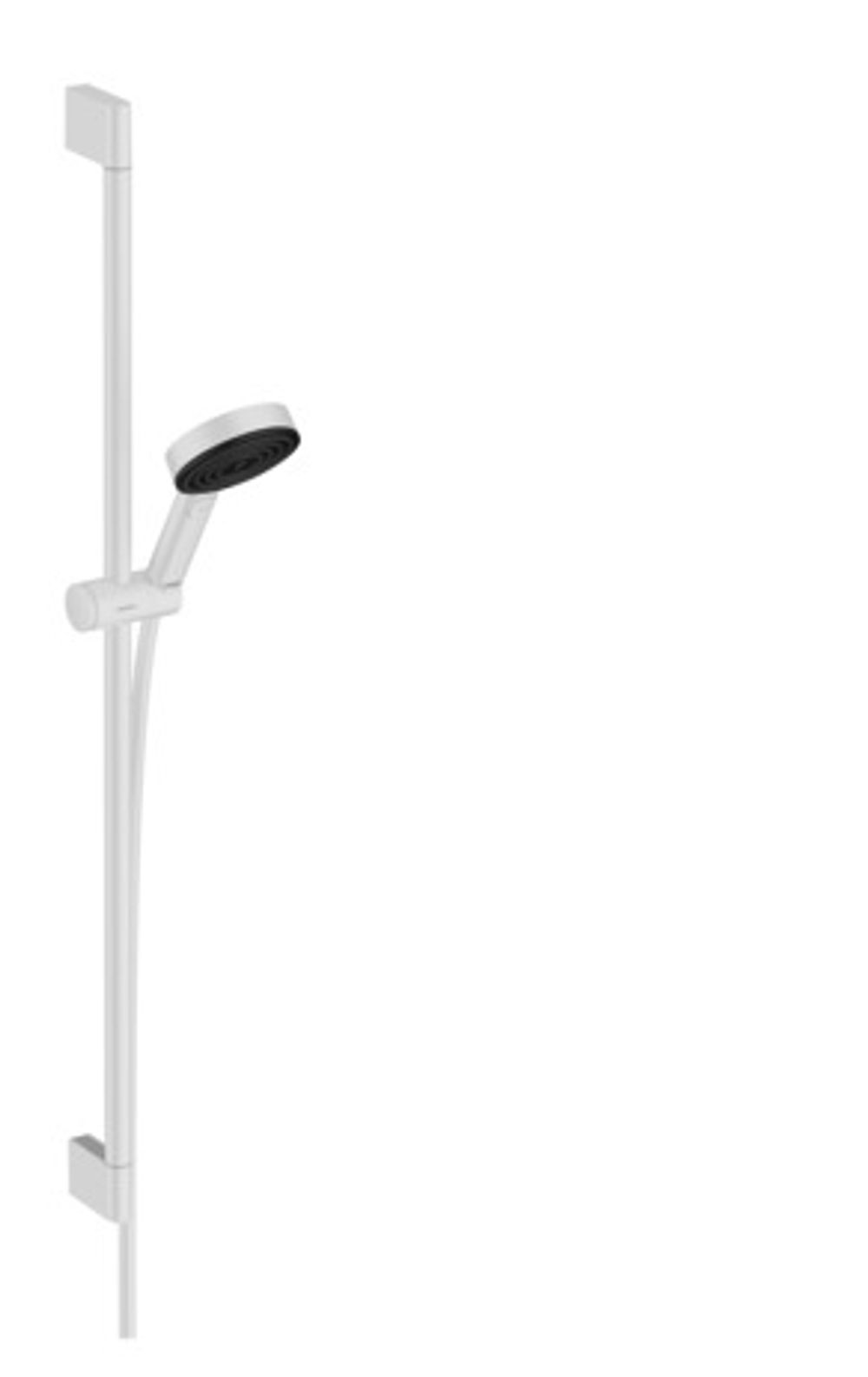 hansgrohe Pulsify Select S Brauseset 105 3jet Relaxation mit Brausestange 90 cm Mattweiß, 24170700