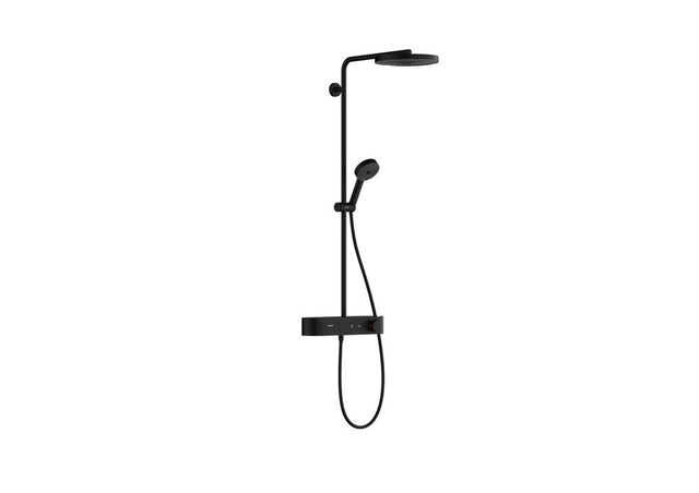 hansgrohe Pulsify S Showerpipe 260 1jet mit ShowerTablet Select 400 Mattschwarz, 24220670