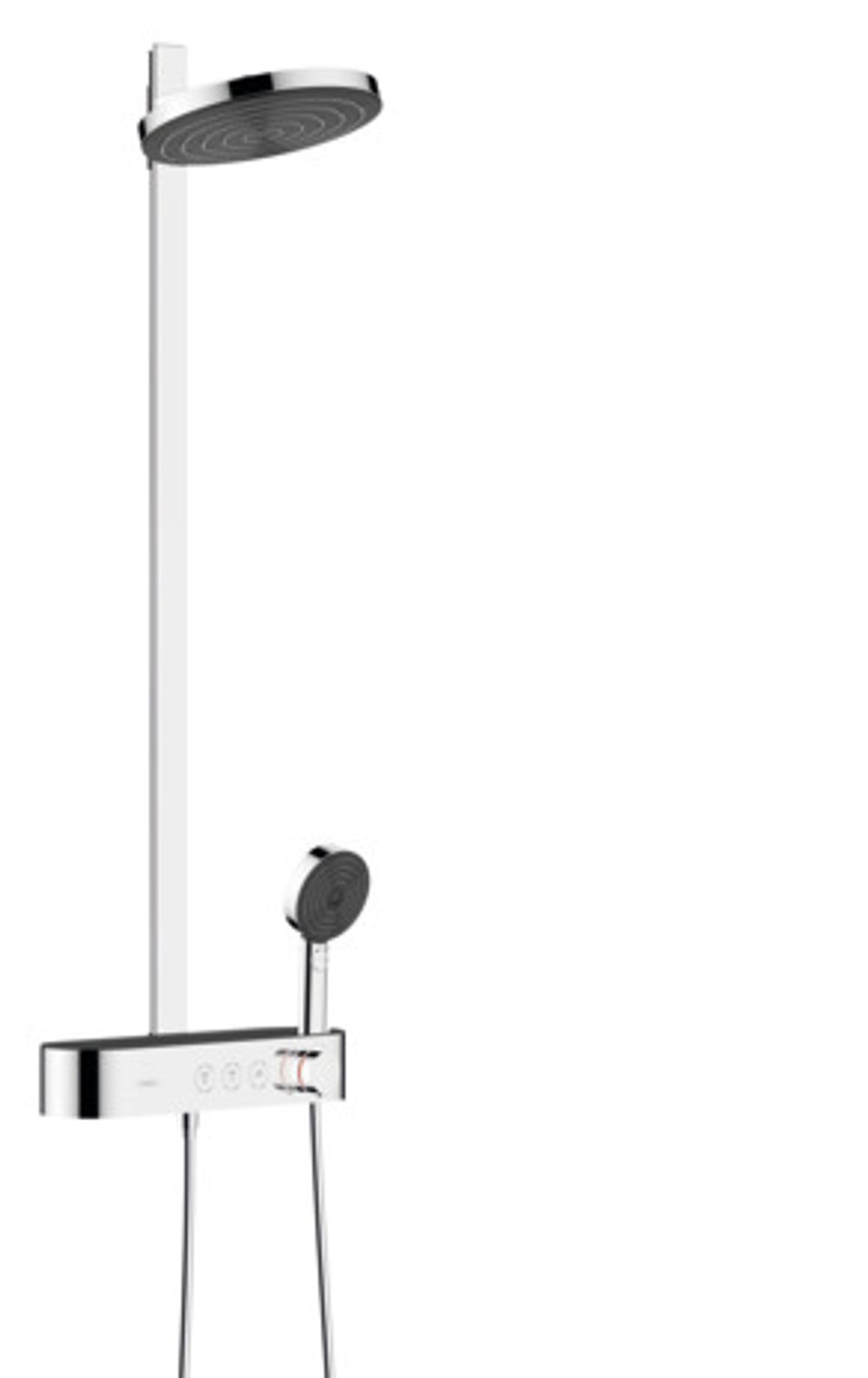 hansgrohe Pulsify S Showerpipe 260 2jet mit ShowerTablet Select 400 Chrom, 24240000