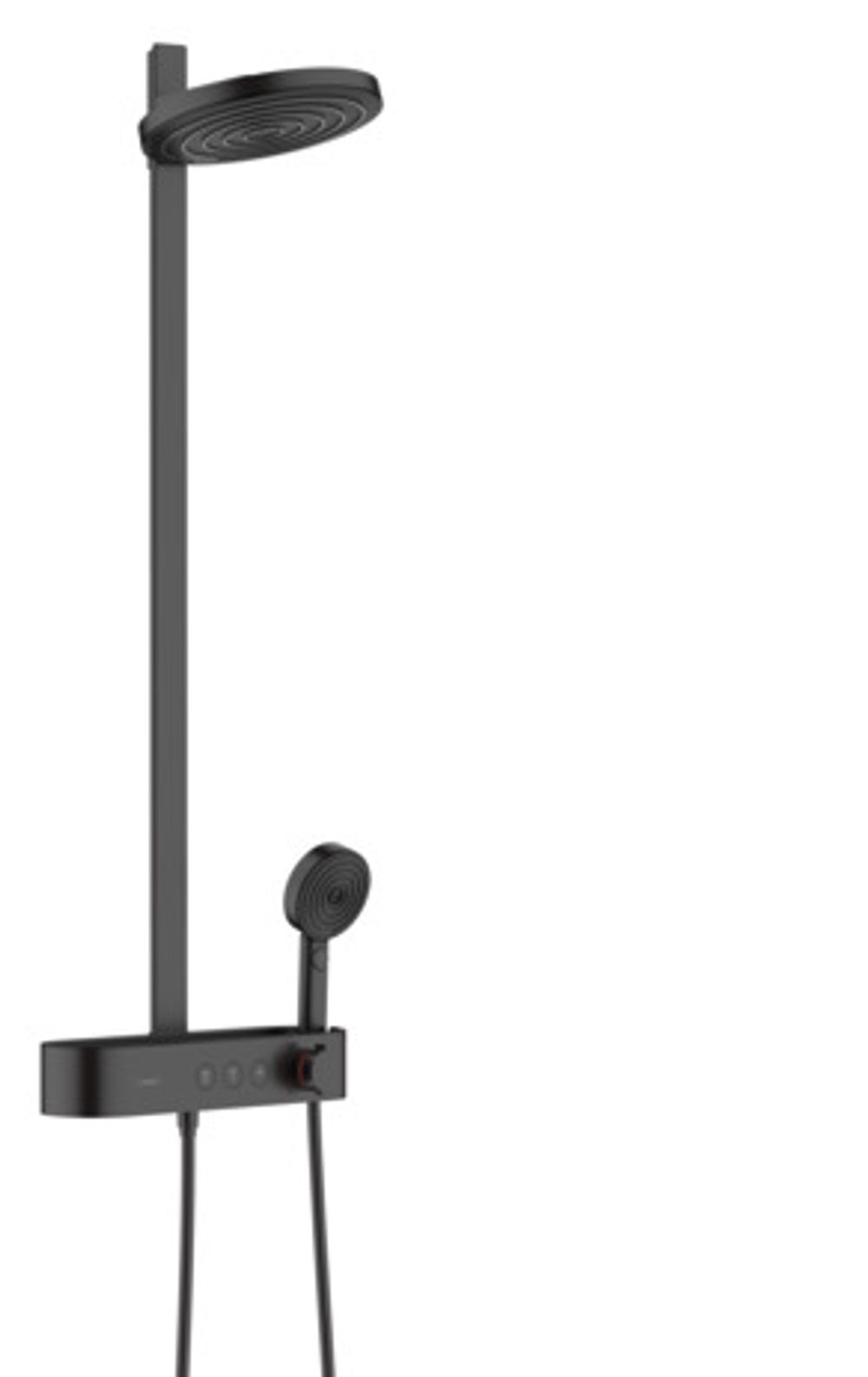 hansgrohe Pulsify S Showerpipe 260 2jet mit ShowerTablet Select 400 Mattschwarz, 24240670