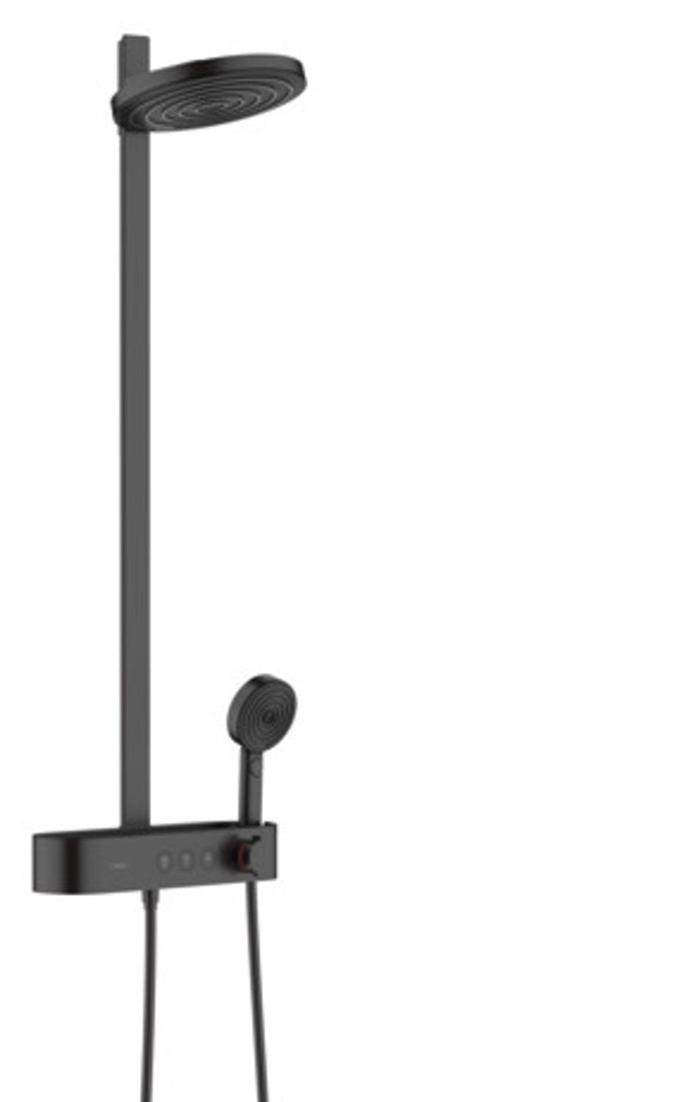 hansgrohe Pulsify S Showerpipe 260 2jet mit ShowerTablet Select 400 Mattschwarz, 24240670