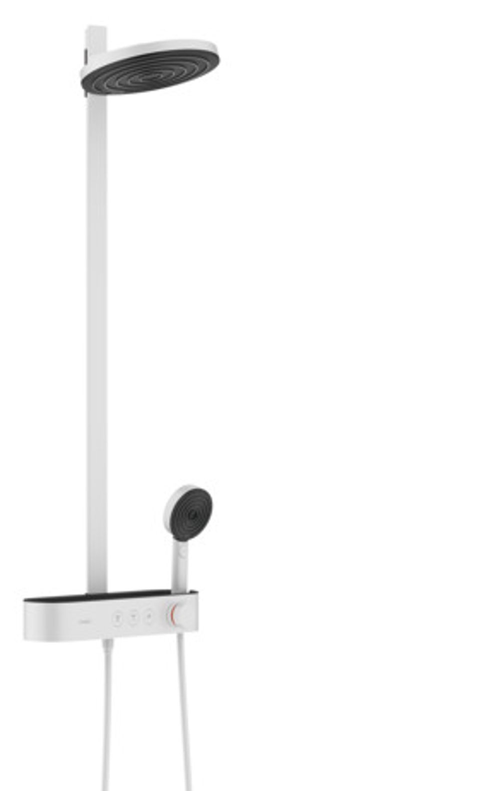 hansgrohe Pulsify S Showerpipe 260 2jet mit ShowerTablet Select 400 Mattweiß, 24240700