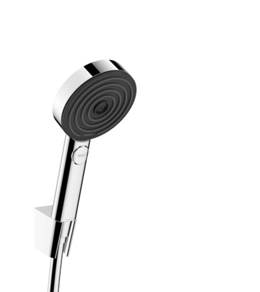 hansgrohe Pulsify Select S Brausehalterset 105 3jet Relaxation mit Brauseschlauch 125 cm Chrom, 24302000