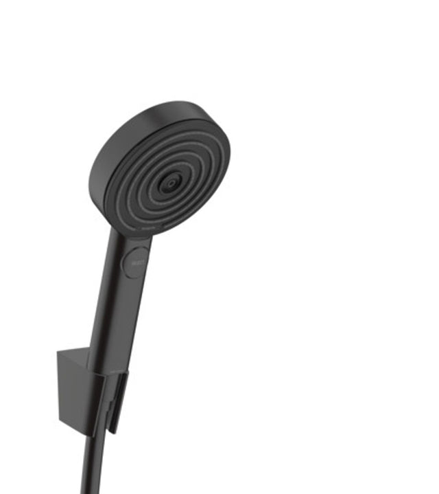 hansgrohe Pulsify Select S Brausehalterset 105 3jet Relaxation mit Brauseschlauch 125 cm Mattschwarz, 24302670