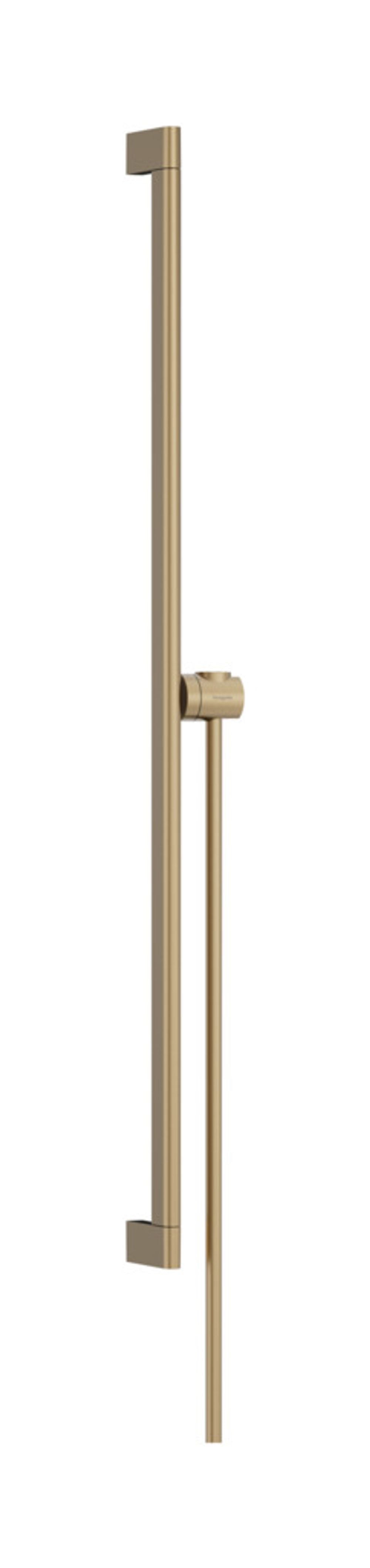 hansgrohe Unica Brausestange S Puro 90 cm mit Easy Slide Handbrausehalter und Isiflex Brauseschlauch 160 Brushed Bronze, 24405140