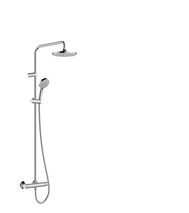 hansgrohe Vernis Blend Showerpipe 200 1jet EcoSmart mit Thermostat Chrom, 26089000