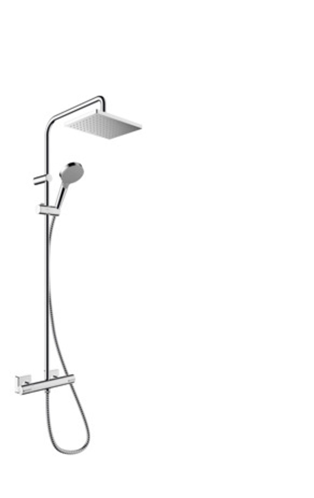 hansgrohe Vernis Shape Showerpipe 230 1jet mit Thermostat Chrom, 26286000