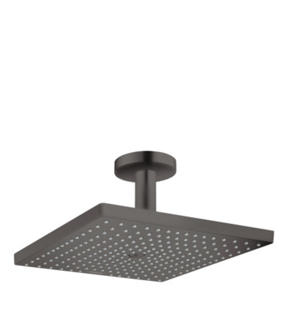 hansgrohe Raindance E Kopfbrause 300 1jet mit Deckenanschluss Brushed Black Chrome, 26250340