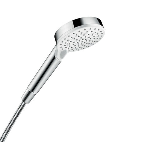 hansgrohe Crometta Handbrause 100 Vario EcoSmart 9 l/min Weiß/Chrom, 26332400