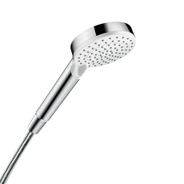 hansgrohe Crometta Handbrause 100 Vario EcoSmart 9 l/min Weiß/Chrom, 26332400