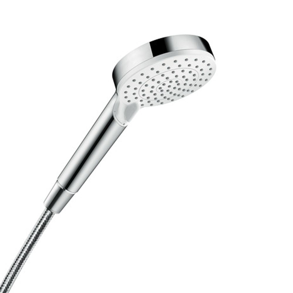 hansgrohe Crometta Handbrause 100 Vario Green 6 l/min Weiß/Chrom, 26336400