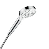 hansgrohe Crometta Handbrause 100 1jet EcoSmart 9 l/min Weiß/Chrom, 26333400