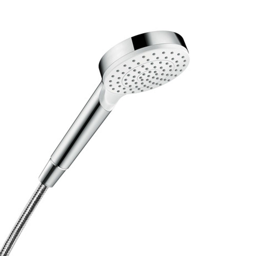 hansgrohe Crometta Handbrause 100 1jet Green 6 l/min Weiß/Chrom, 26334400