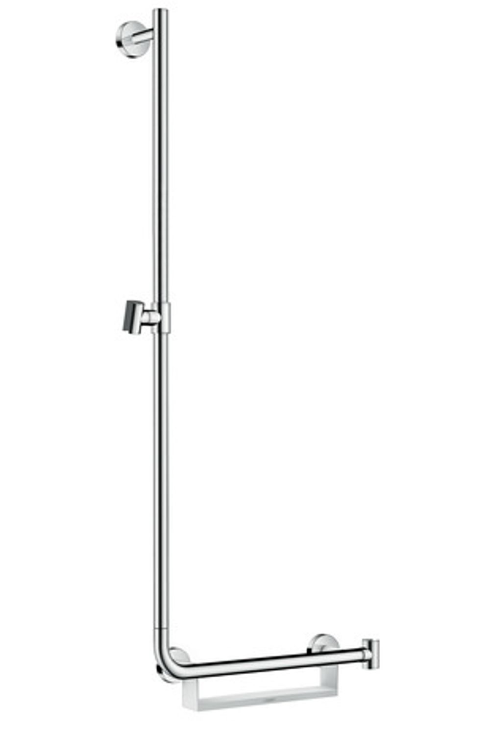 hansgrohe Unica Brausestange Comfort 110 cm links Weiß/Chrom, 26403400
