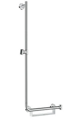 hansgrohe Unica Brausestange Comfort 110 cm links Weiß/Chrom, 26403400