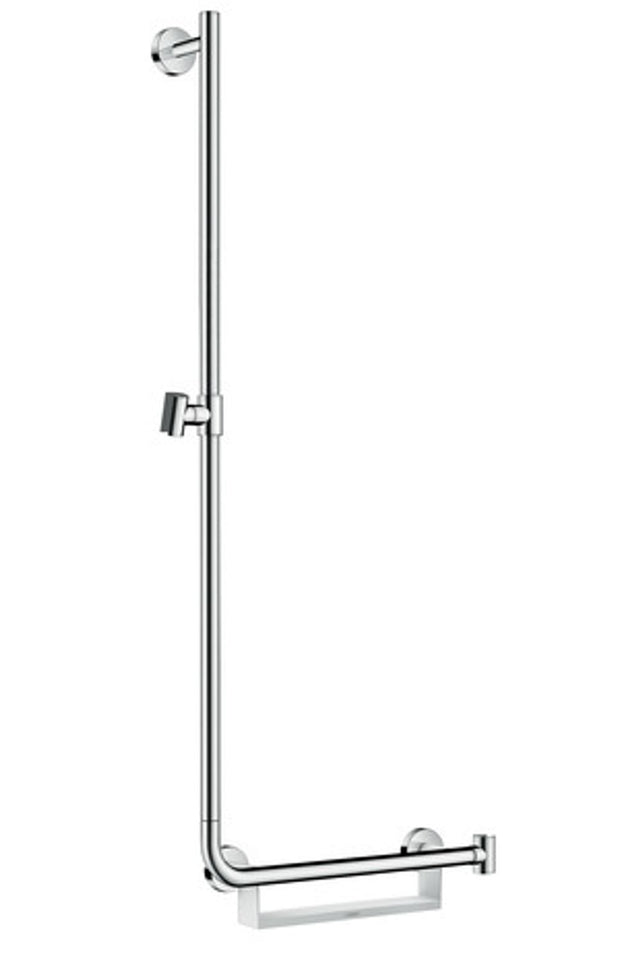 hansgrohe Unica Brausestange Comfort 110 cm links Weiß/Chrom, 26403400