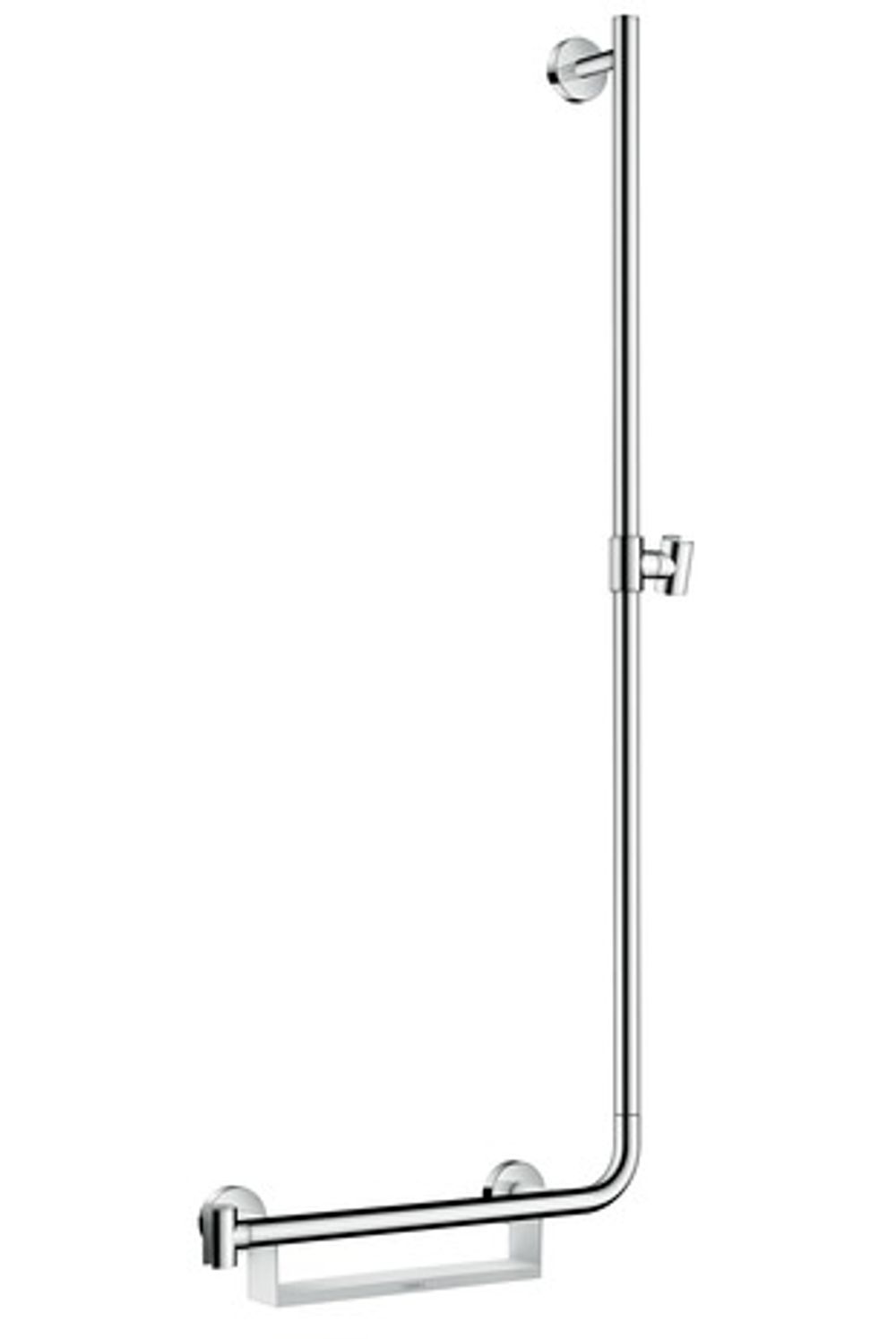 hansgrohe Unica Brausestange Comfort 110 cm rechts Weiß/Chrom, 26404400