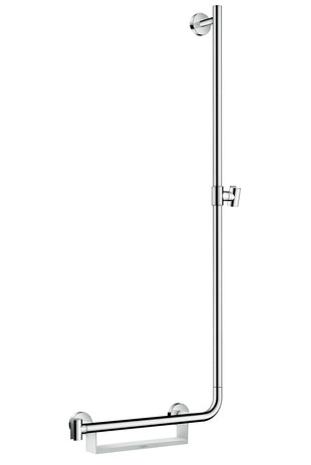 hansgrohe Unica Brausestange Comfort 110 cm rechts Weiß/Chrom, 26404400