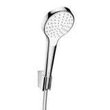 hansgrohe Croma Select S Brausehalterset 110 1jet mit Brauseschlauch 125 cm Weiß/Chrom, 26420400