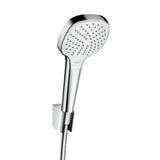 hansgrohe Croma Select E Brausehalterset 110 Vario mit Brauseschlauch 125 cm Weiß/Chrom, 26425400