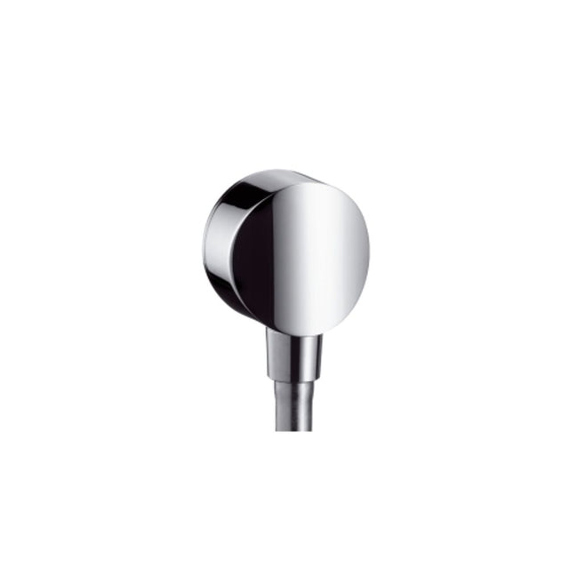 hansgrohe FixFit Wandanschluss S mit Rückflussverhinderer und Kunststoffanschlusswinkel Mattschwarz, 26453670