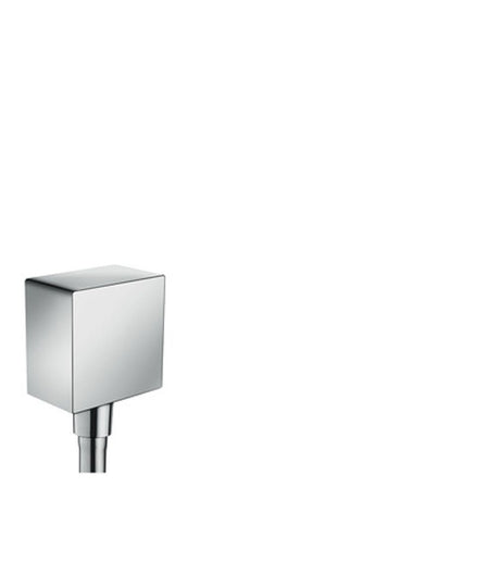 hansgrohe FixFit Wandanschluss Square mit Rückflussverhinderer Chrom, 26455000