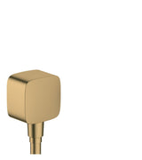 hansgrohe FixFit Wandanschluss mit Rückflussverhinderer Brushed Bronze, 26457140