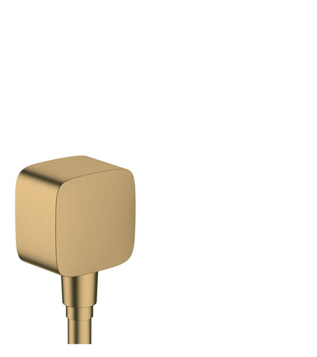 hansgrohe FixFit Wandanschluss mit Rückflussverhinderer Brushed Bronze, 26457140