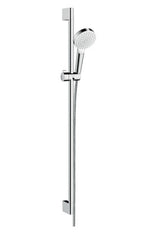 hansgrohe Crometta Brauseset 100 1jet mit Brausestange 90 cm Weiß/Chrom, 26537400