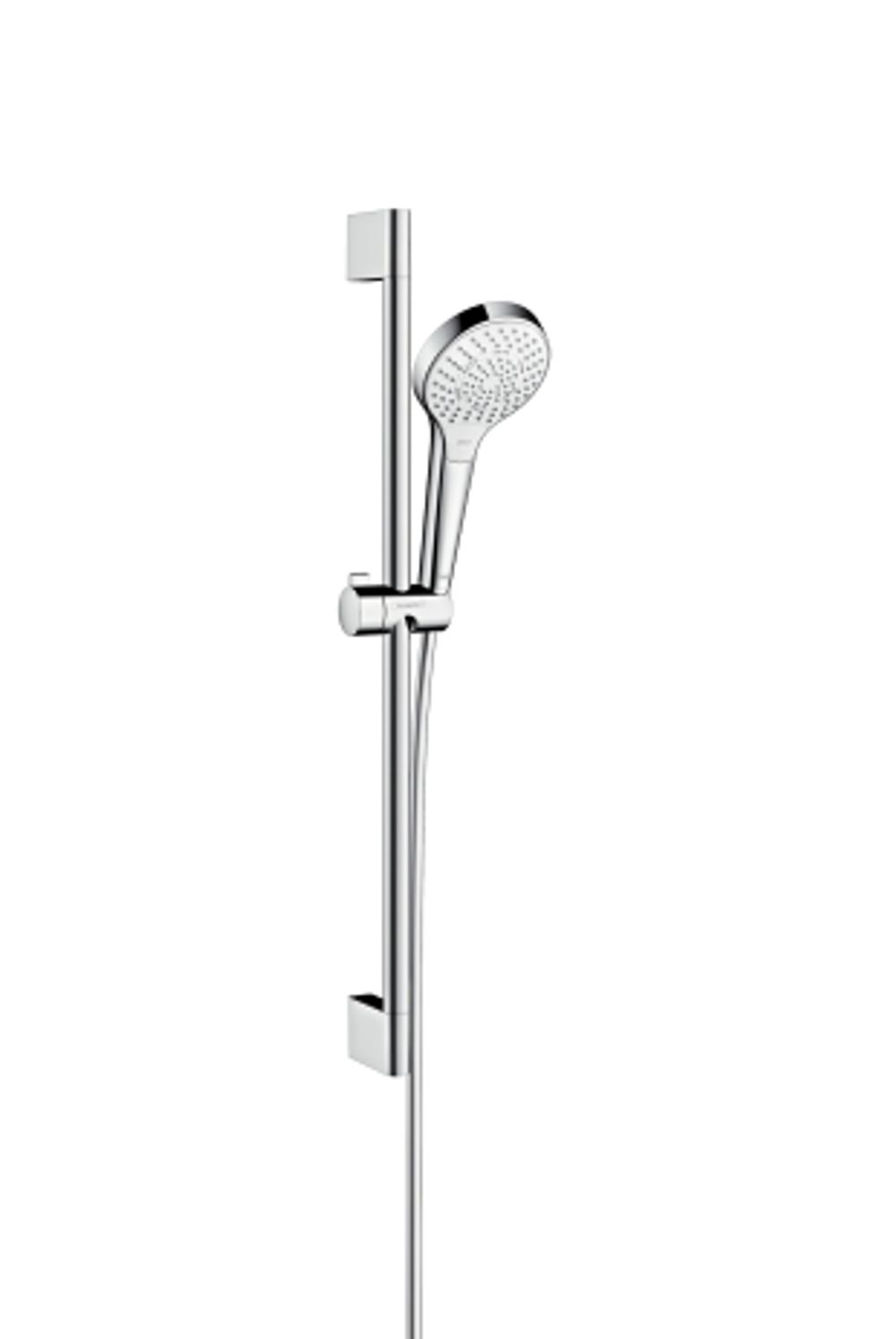 hansgrohe Croma Select S Brauseset 110 Multi mit Brausestange 65 cm Weiß/Chrom, 26560400