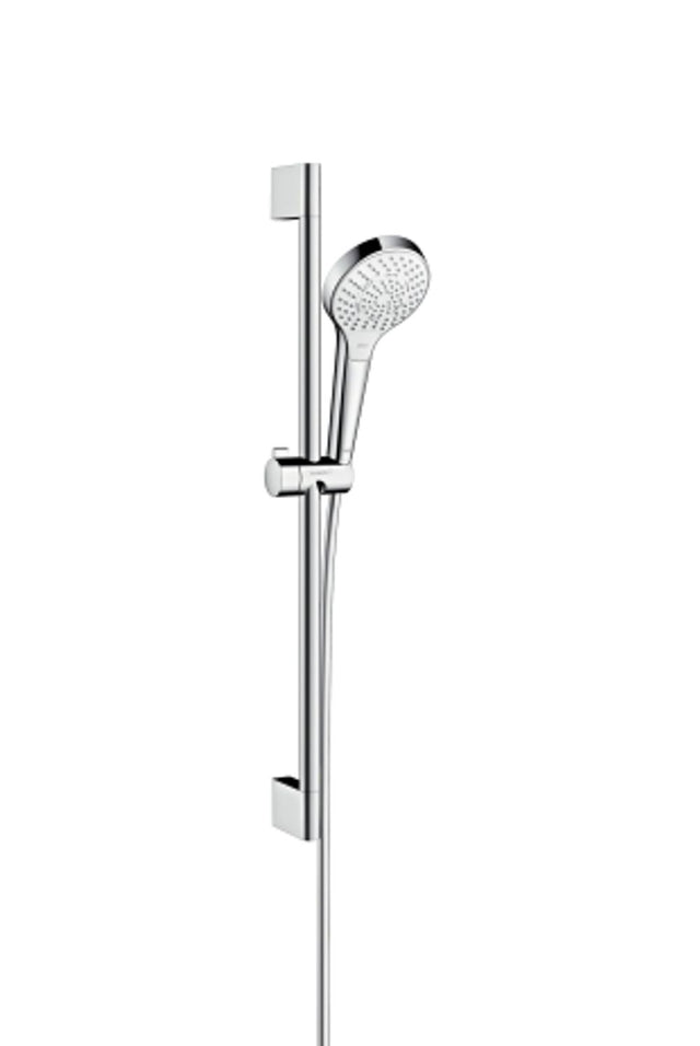 hansgrohe Croma Select S Brauseset 110 Multi mit Brausestange 65 cm Weiß/Chrom, 26560400