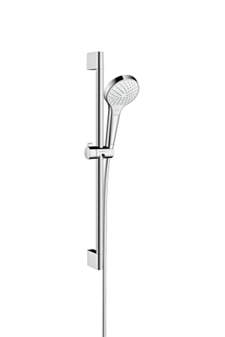 hansgrohe Croma Select S Brauseset 110 Vario mit Brausestange 65 cm Weiß/Chrom, 26562400