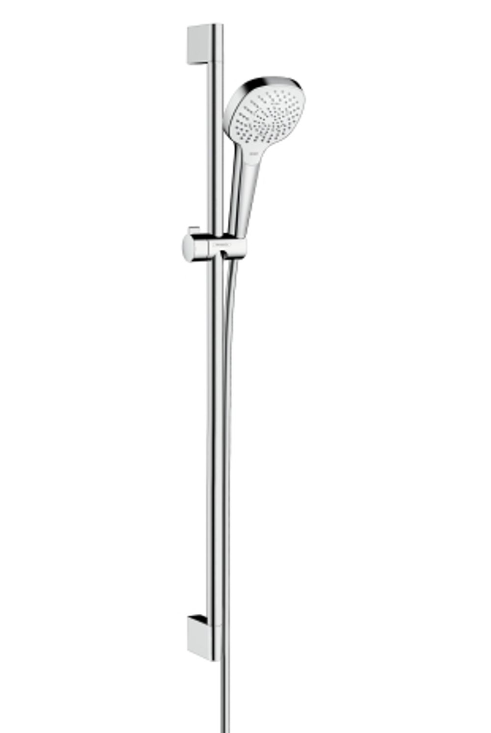 hansgrohe Croma Select E Brauseset 110 Multi mit Brausestange 90 cm Weiß/Chrom, 26590400