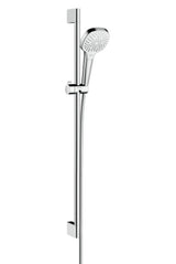 hansgrohe Croma Select E Brauseset 110 Multi mit Brausestange 90 cm Weiß/Chrom, 26590400