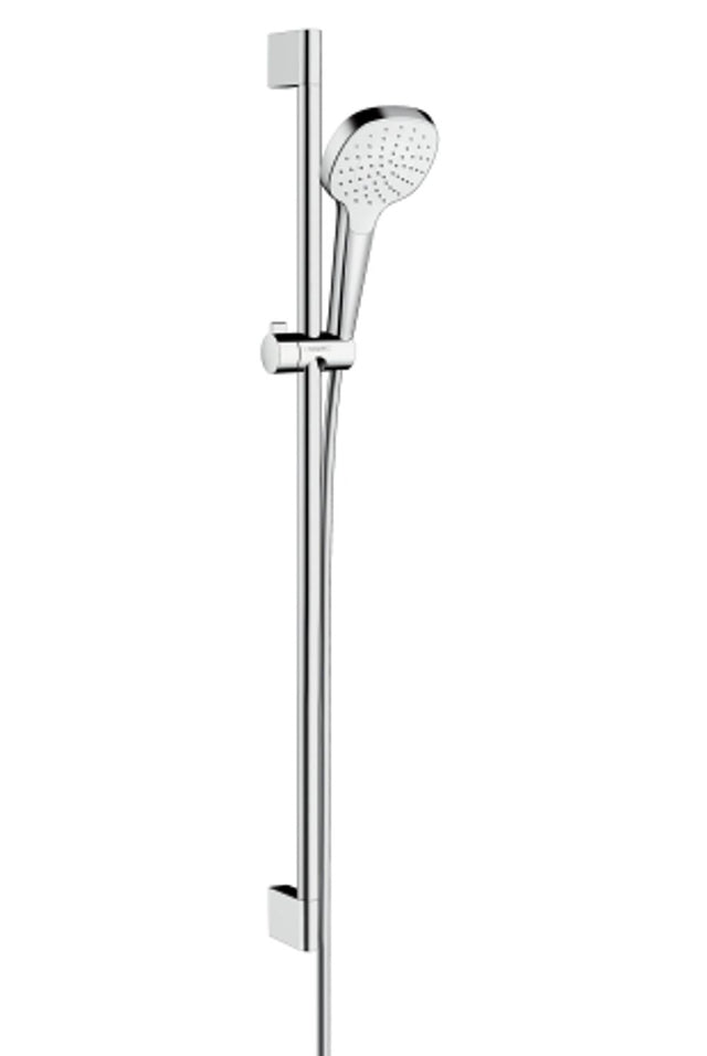hansgrohe Croma Select E Brauseset 110 1jet mit Brausestange 90 cm Weiß/Chrom, 26594400