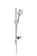 hansgrohe Raindance Select S Brauseset 120 3jet mit Brausestange 90 cm und Seifenschale Chrom, 26631000