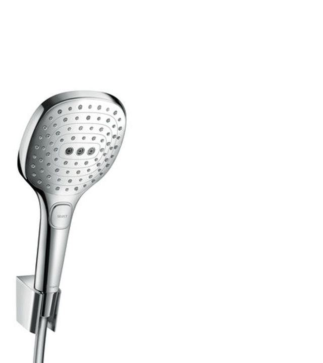 hansgrohe Raindance Select E Brausehalterset 120 3jet mit Brauseschlauch 125 cm Chrom, 26700000