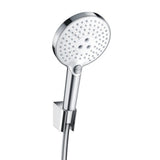 hansgrohe Raindance Select S Brausehalterset 120 3jet mit Brauseschlauch 160 cm Weiß/Chrom, 26721400