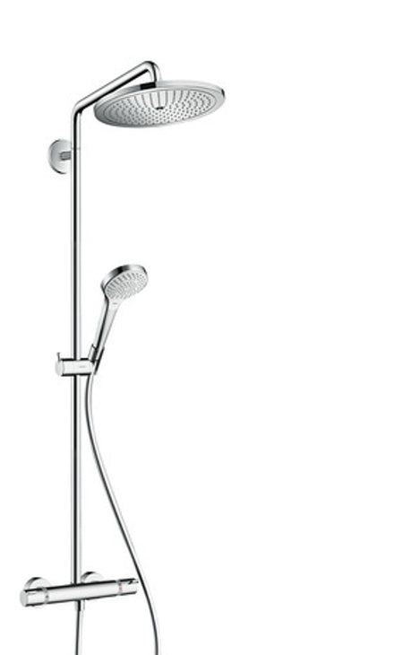 hansgrohe Croma Select S Showerpipe 280 1jet EcoSmart 9 l/min mit Thermostat Chrom, 26794000