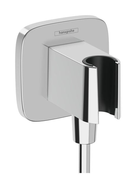 hansgrohe FixFit Q Wandanschluss mit Brausehalter Chrom, 26887000