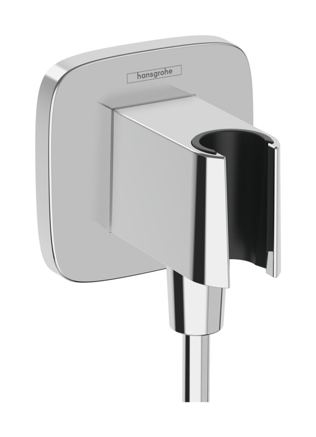 hansgrohe FixFit Q Wandanschluss mit Brausehalter Chrom, 26887000